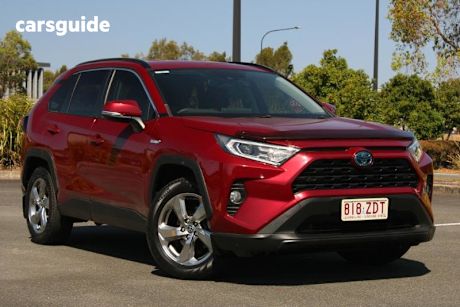 Red 2019 Toyota RAV4 SUV GXL F
