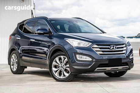 Blue 2015 Hyundai Santa FE Wagon Highlander Crdi (4X4)