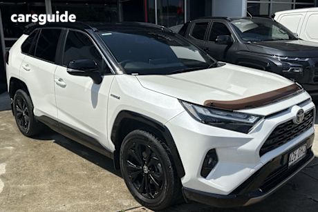 White 2022 Toyota RAV4 Wagon Xse (Awd) Hybrid Premium Paint