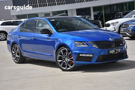 Blue 2020 Skoda Octavia Hatch RS 245 F