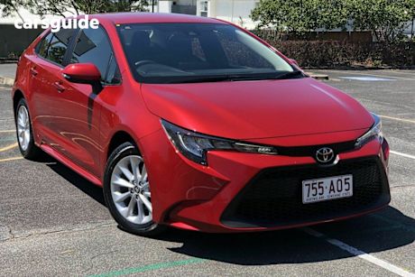 Red 2020 Toyota Corolla Sedan Ascent Sport