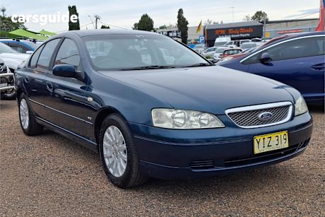 Blue 2002 Ford Fairmont Sedan