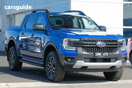 Blue 2024 Ford Ranger Ute Tray SPORT 4X4