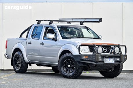 Silver 2008 Nissan Navara Ute Tray ST-X 4X4