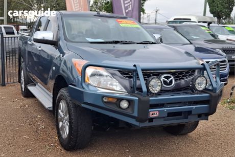 Blue 2012 Mazda BT-50 Ute Tray XTR 4X4