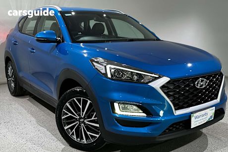 Blue 2020 Hyundai Tucson SUV ACTIVE X F