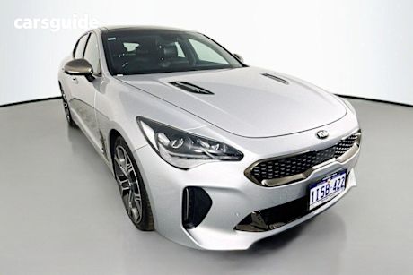 Silver 2018 Kia Stinger Sedan Gt (Black Leather)