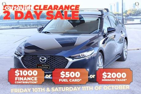 Blue 2020 Mazda 3 Sedan G20 Evolve