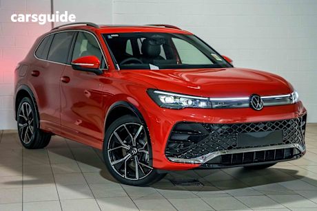 Red 2025 Volkswagen Tiguan SUV 195TSI R-LINE 4WD