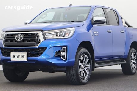 Blue 2019 Toyota Hilux Ute Tray SR5 4X4