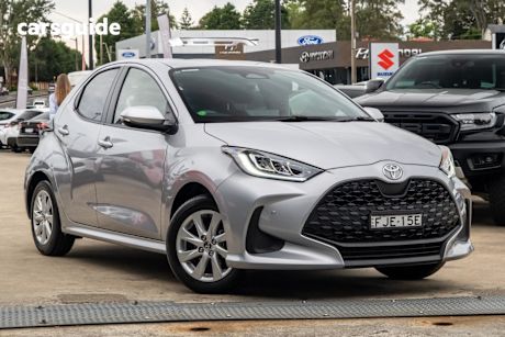 Silver 2024 Toyota Yaris Hatch SX F
