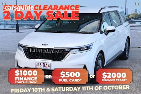 White 2021 Kia Carnival Wagon S