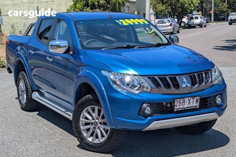 Blue 2017 Mitsubishi Triton Ute Tray GLS 4X4