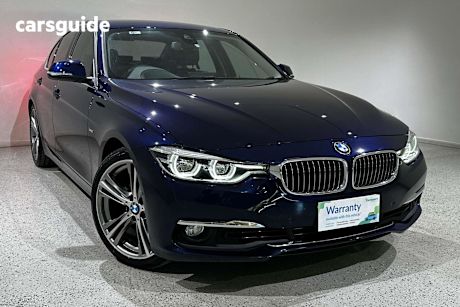 Blue 2017 BMW 3 Sedan 330I LUXURY LINE R