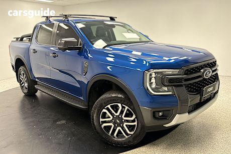 Blue 2022 Ford Ranger Ute Tray SPORT 4X4