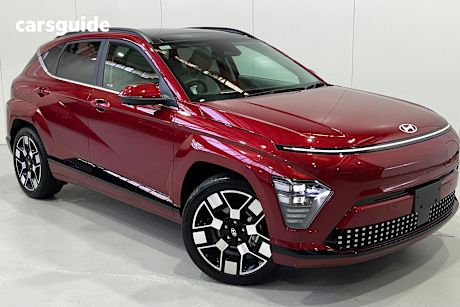 Red 2024 Hyundai Kona SUV ELECTRIC PREMIUM F