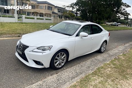 White 2014 Lexus IS250 Sedan Luxury