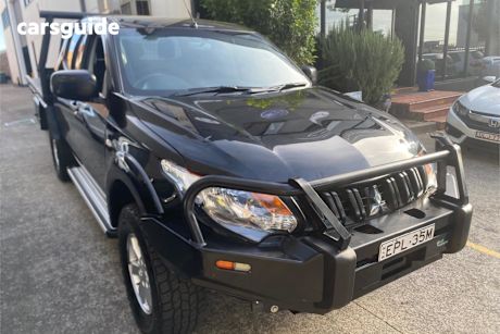 Black 2018 Mitsubishi Triton Ute Tray GLX+ 4X4