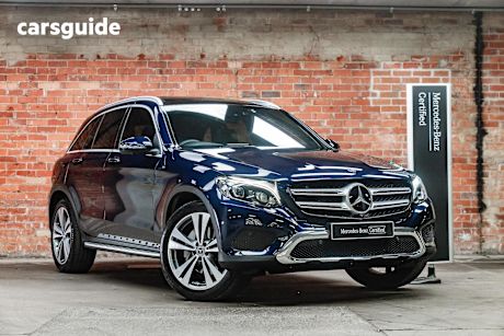 Blue 2019 Mercedes-Benz GLC-Class SUV GLC250 4WD