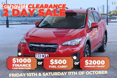 Red 2020 Subaru XV Wagon 2.0I