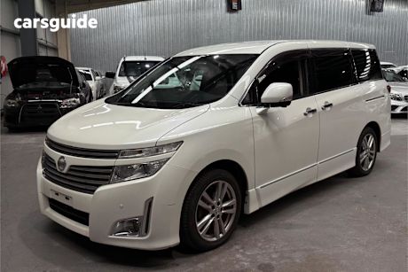 White 2010 Nissan Elgrand SUV HIGHWAY STAR PREMIUM F