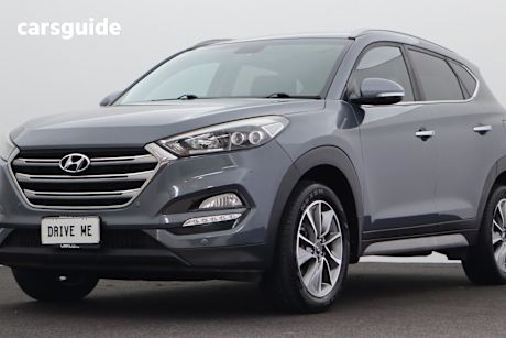 Grey 2017 Hyundai Tucson SUV ELITE F