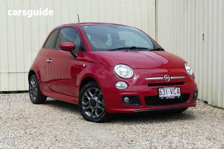 Red 2014 Fiat 500 Hatch S F