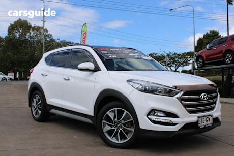 White 2017 Hyundai Tucson Wagon Elite (Awd)