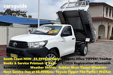 White 2016 Toyota Hilux Cab Chassis Workmate