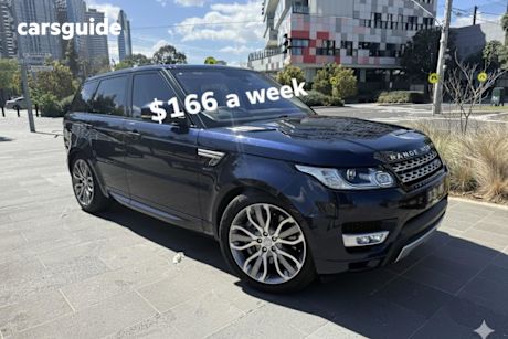 Blue 2016 Land Rover Range Rover Sport SUV SDV6 HSE 4X4