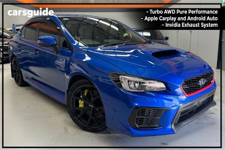 Blue 2021 Subaru WRX Sedan STI 4WD