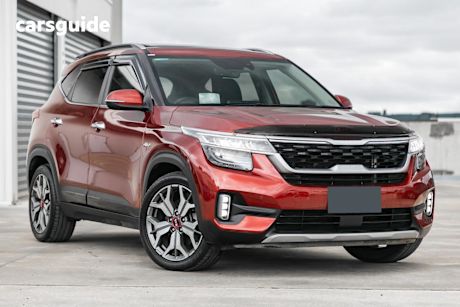Red 2020 Kia Seltos Wagon Gt Line (Awd)