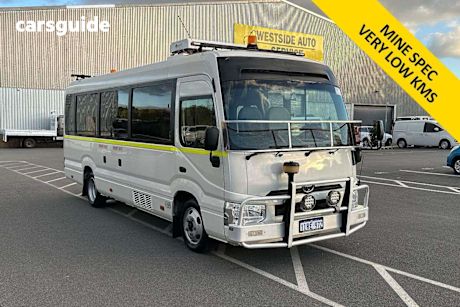 White 2019 Toyota Coaster Bus Deluxe (Lwb)