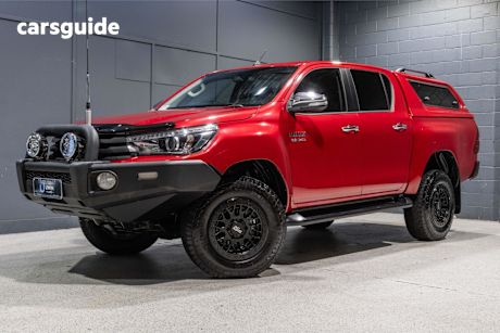 Red 2016 Toyota Hilux Ute Tray SR5 4X4