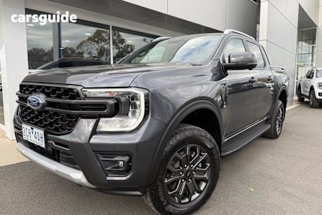 Grey 2024 Ford Ranger Ute Tray WILDTRAK 4X4