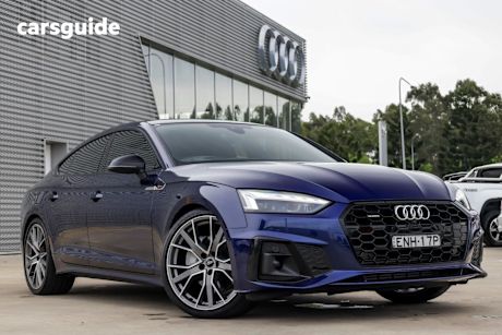 Blue 2021 Audi A5 Hatch 45 TFSI S LINE 4WD