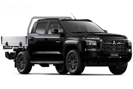Black 2025 Mitsubishi Triton Ute Tray GSR 4X4