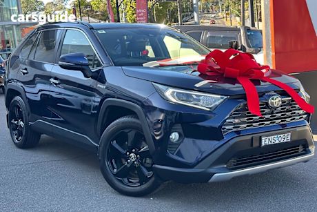 Blue 2021 Toyota RAV4 SUV CRUISER 4X4