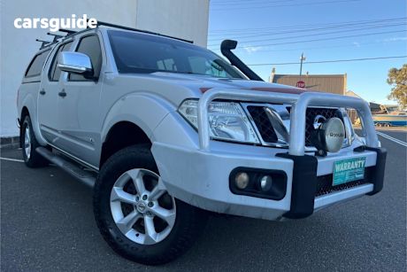 Silver 2012 Nissan Navara Dual Cab Utility St-X 550 (4X4)