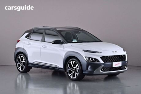 White 2022 Hyundai Kona Wagon Highlander Ttr (Fwd)