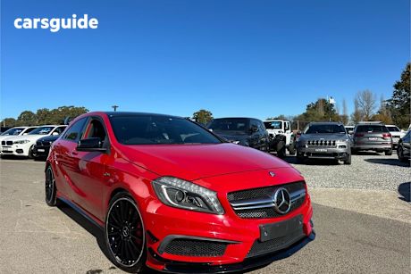 Red 2015 Mercedes-Benz A-CLASS Hatch A45 AMG 4WD