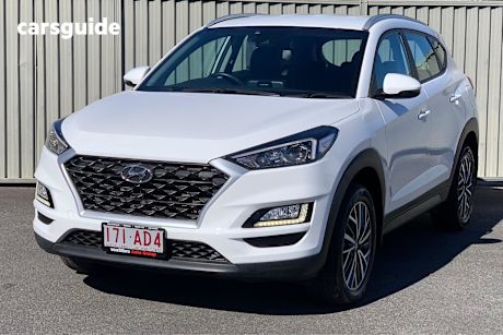 White 2020 Hyundai Tucson SUV ACTIVE X F