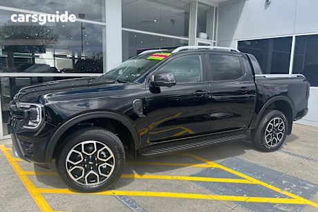 Black 2025 Ford Ranger Ute Tray WILDTRAK 4X4