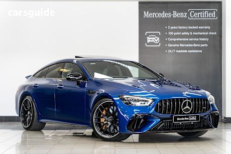 Blue 2023 Mercedes-Benz GT Coupe 63 S E PERFORMANCE 4WD