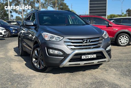 Silver 2013 Hyundai Santa FE Wagon Highlander Crdi (4X4)