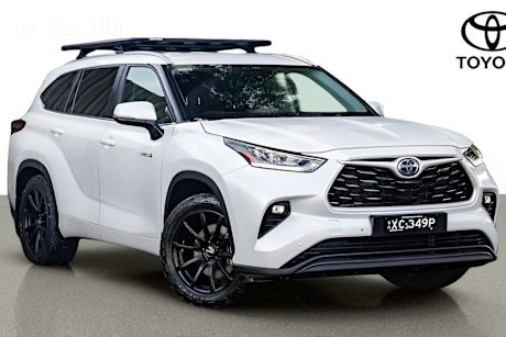 White 2023 Toyota Kluger Wagon Gxl Hybrid Awd