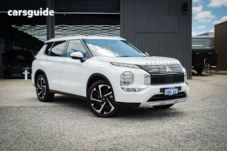 White 2023 Mitsubishi Outlander Wagon Aspire 7 Seat (2Wd)