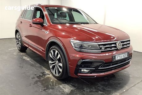 Red 2017 Volkswagen Tiguan Wagon 162 Tsi Highline