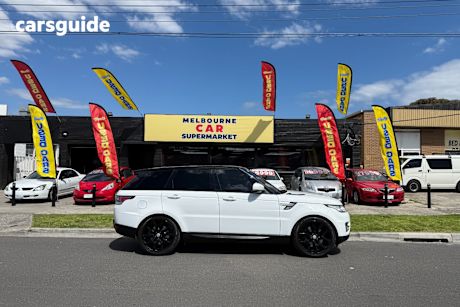 White 2015 Land Rover Range Rover Sport Wagon 3.0 Sdv6 Hse