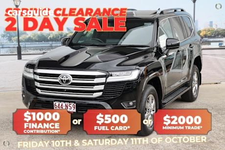 Black 2023 Toyota Landcruiser Wagon Lc300 Vx (4X4)